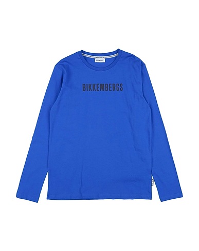 BIKKEMBERGS T-shirt Bright blue 100% Cotton