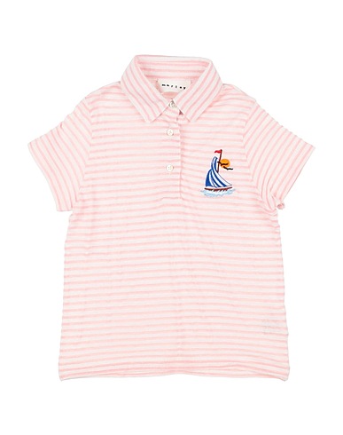 MORLEY Polo shirt Pink 44% Viscose, 30% Linen, 26% Polyester
