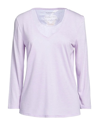 PUROTATTO T-shirt Lilac 60% Modal, 40% Natural fibres