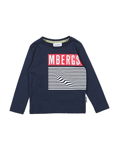 BIKKEMBERGS T-shirt Midnight blue 100% Cotton