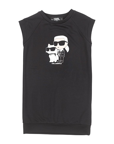 KARL LAGERFELD Dress Black 64% Modal, 36% Polyester