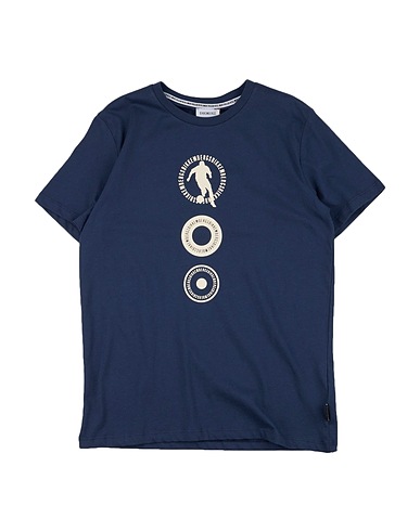 BIKKEMBERGS T-shirt Slate blue 100% Cotton