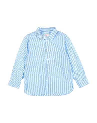 MAAN Camicia fantasia Celeste 100% Cotone