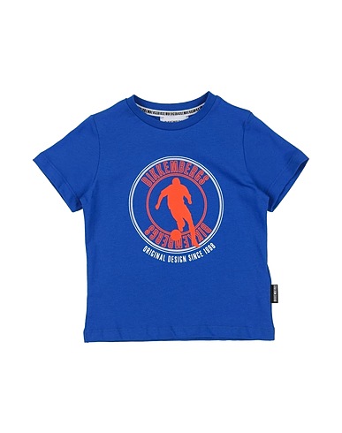 BIKKEMBERGS T-shirt Bright blue 100% Cotton