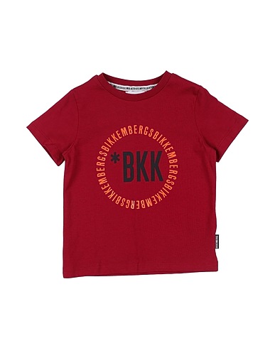 BIKKEMBERGS T-shirt Burgundy 100% Cotton
