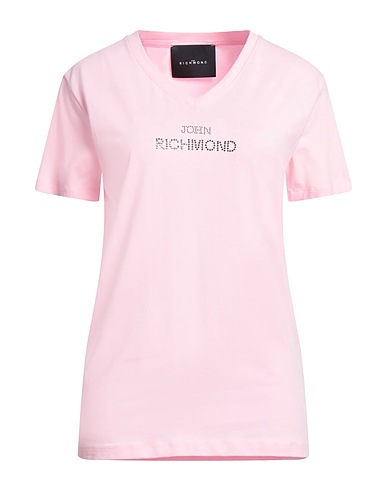 JOHN RICHMOND Basic T-shirt Pink 95% Cotton, 5% Lycra®