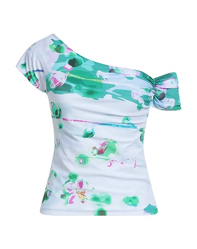CHIARA BONI LA PETITE ROBE Top Turquoise 72% Polyamide, 28% Elastane