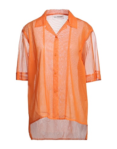 DES_PHEMMES Solid color shirts & blouses Orange 100% Nylon