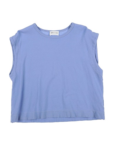 MORLEY T-shirt Light blue 70% Cotton, 30% Linen