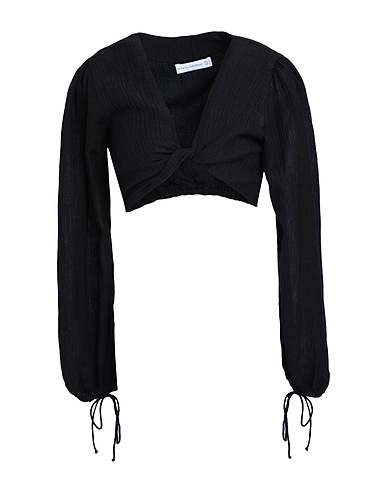 FAITHFULL Crop top PALMERA TOP
 Black 55% Linen, 45% Rayon