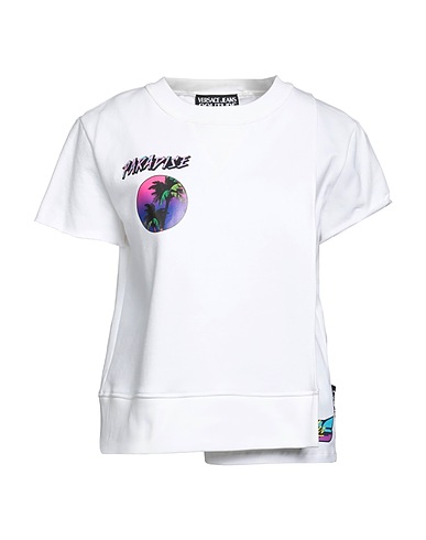 VERSACE JEANS COUTURE T-shirt White 100% Cotton, Elastane