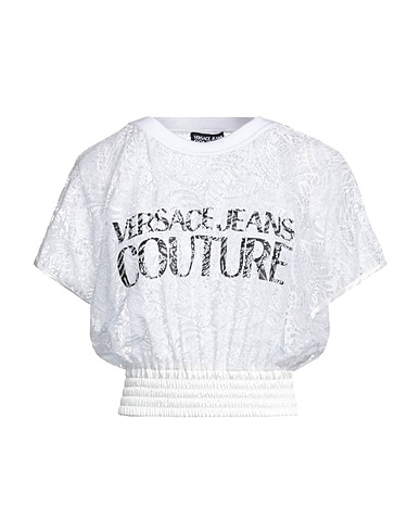 VERSACE JEANS COUTURE T-shirt White 100% Polyamide, Polyester, Elastane