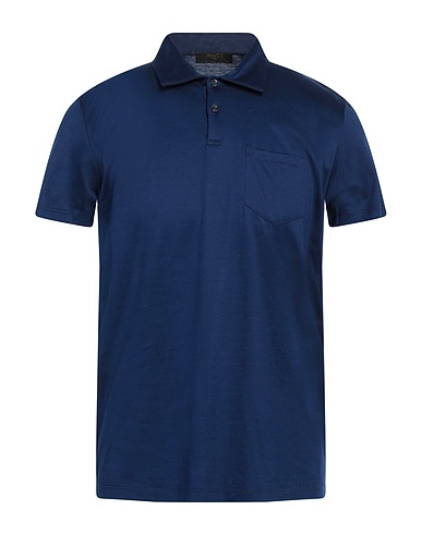 MOORER Polo shirt Navy blue 100% Cotton