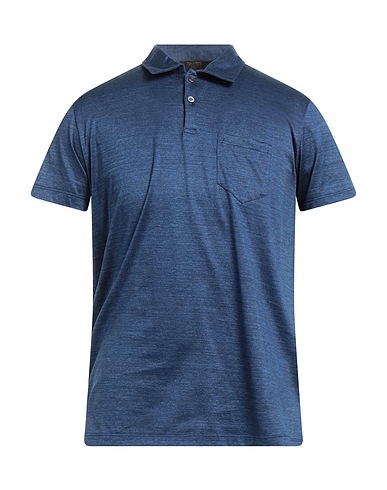 MOORER Polo shirt Blue 100% Cotton