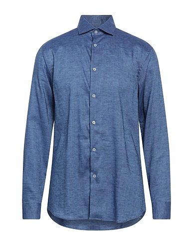 MOORER Linen shirt Blue 100% Linen