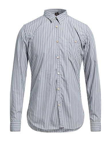 DNL Camicia a righe Grigio 100% Cotone
