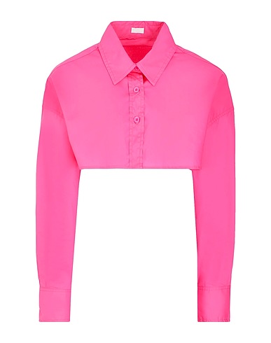 8 by YOOX Hemden und Blusen einfarbig ORGANIC COTTON CROP SHIRT
 Fuchsia 100% Organische Baumwolle