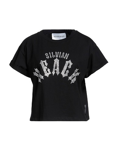 SILVIAN HEACH T-shirt Black 100% Cotton