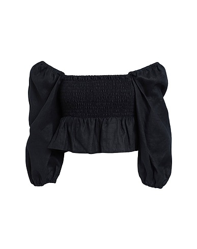 FAITHFULL Top VIVICA TOP
 Schwarz 100% Leinen