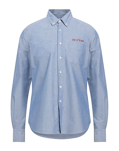 PT Torino Shirts Slate blue 100% Cotton