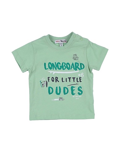 YOURS by 02TANDEM T-shirt Verde chiaro 100% Cotone