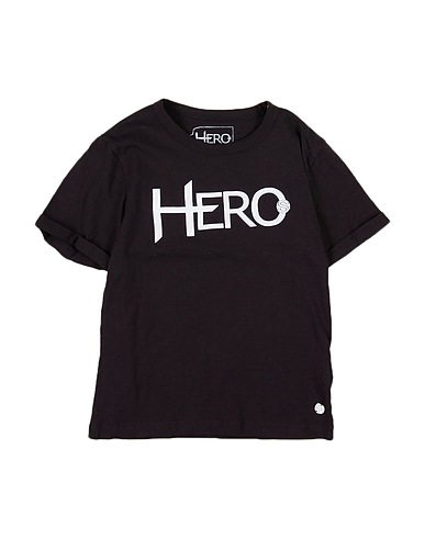 HEROS T-shirt Black 100% Cotton
