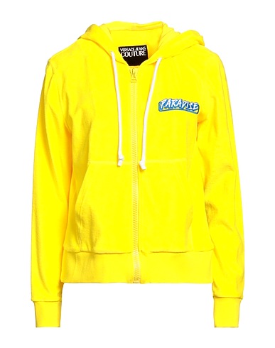 VERSACE JEANS COUTURE Hoodie Gelb 95% Baumwolle, 5% Elastan