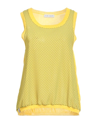 CAFèNOIR Top Yellow 89% Viscose, 11% Nylon, Polyester