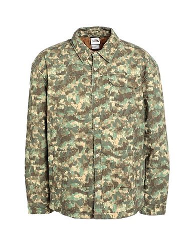 THE NORTH FACE Shirts M M66 STUFFED SHIRT JACKET
 Military green 97% Cotton, 3% Elastane
