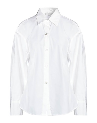 VINCE. Solid colour shirts & blouses White 100% Cotton