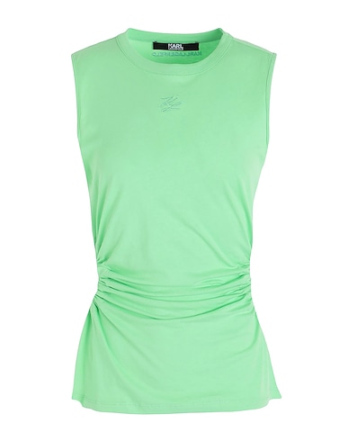 KARL LAGERFELD T-shirt Vert clair 100% Coton biologique