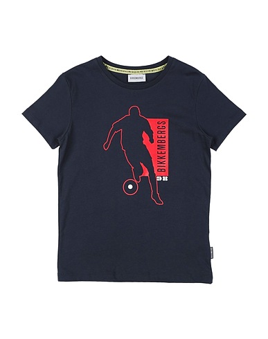 BIKKEMBERGS T-shirt Midnight blue 100% Cotton
