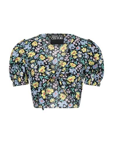VERSACE JEANS COUTURE Top Black 100% Cotton