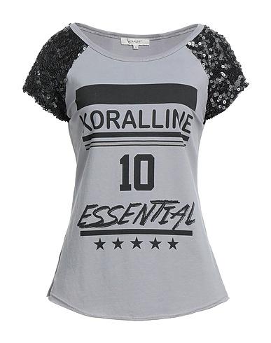 KORALLINE T-shirt Grey 95% Cotton, 5% Elastane