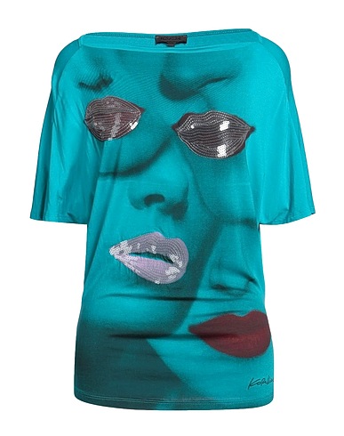 KORALLINE T-shirt Deep teal 95% Viscose, 5% Elastane