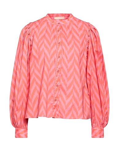 ULLA JOHNSON Patterned shirts & blouses Coral 100% Cotton