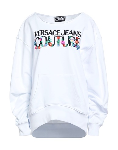 VERSACE JEANS COUTURE Sweatshirt White 100% Cotton