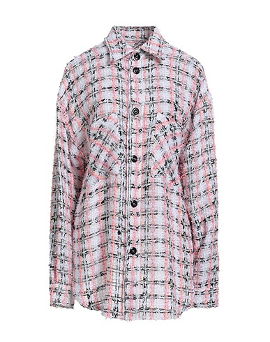 FAITH CONNEXION Camicie  e bluse fantasia Rosa 36% Acrilico, 33% Cotone, 21% Poliestere, 6% Poliammide, 4% Lino