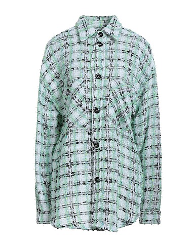 FAITH CONNEXION Hemden und Blusen mit Muster Säuregrün 36% Acryl, 33% Baumwolle, 21% Polyester, 6% Polyamid, 4% Leinen