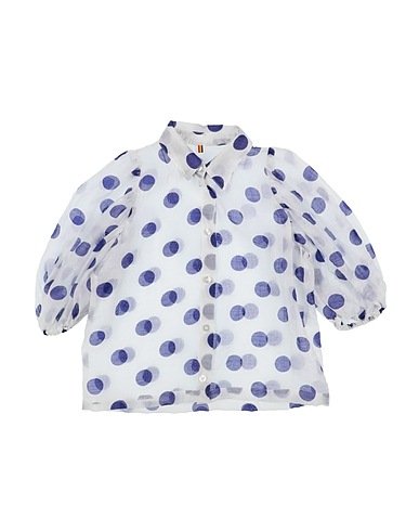 CAROLINE BOSMANS Camisas y blusas estampadas Blanco 70% Tencel™, 30% Nailon
