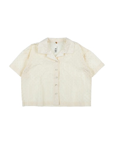 CAROLINE BOSMANS Solid colour shirts & blouses Cream 100% Polyester
