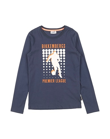 BIKKEMBERGS T-shirt Midnight blue 100% Cotton