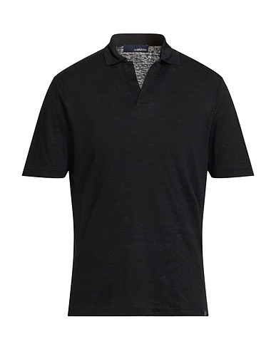 LARDINI Поло NERO 100% Лен