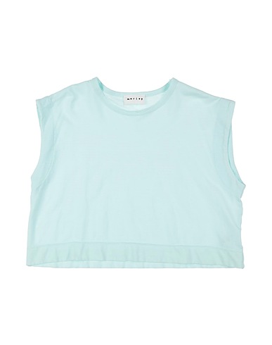 MORLEY T-shirt TURCHESE 70% Coton, 30% Lin