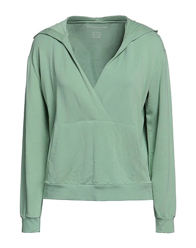 MAJESTIC FILATURES Hooded sweatshirt Sage green 96% Viscose, 4% Elastane