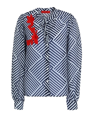 MAX&Co. Patterned shirts & blouses Blue 72% Cotton, 28% Silk