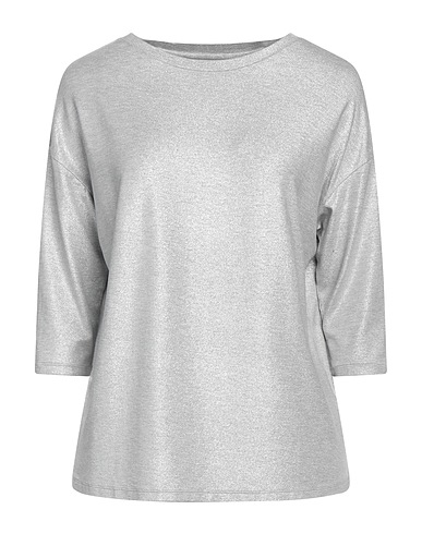 MAJESTIC FILATURES T-shirt Grey 94% Viscose, 6% Elastane