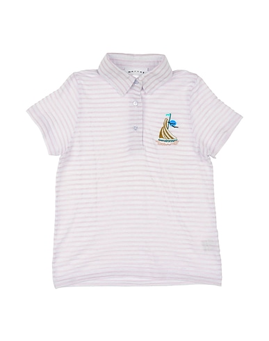 MORLEY Polo shirt Pink 44% Viscose, 30% Linen, 26% Polyester