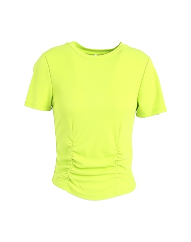 ONLY T-shirt Lime green 63% Polyester, 34% Viscose, 3% Elastane