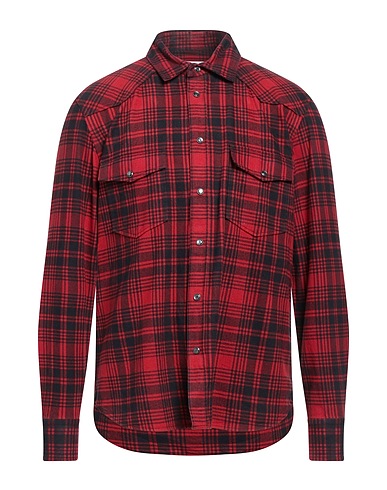 PT Torino Checked shirt Red 100% Cotton